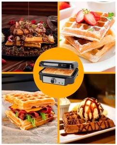 Купить Электровафельница Profi Cook PC-WA 1240 inox серебристая, черная  в E-mobi