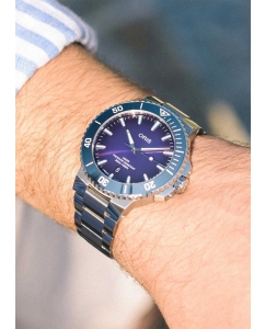 Купить Швейцарские механические наручные часы Oris 01-733-7789-4158-07-8-23-04PEB  в E-mobi