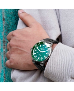 Купить Швейцарские механические наручные часы Oris 01-733-7730-4157-07-4-24-64EB  в E-mobi