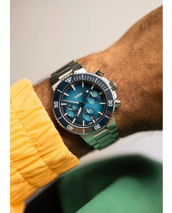 Купить Швейцарские механические наручные часы Oris 01-771-7793-4155-07-8-23-01PEB с хронографом  в E-mobi