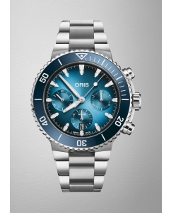 Купить Швейцарские механические наручные часы Oris 01-771-7793-4155-07-8-23-01PEB с хронографом  в E-mobi