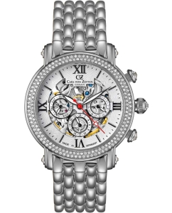 Купить Механические наручные часы Carl von Zeyten CVZ0062WHMB в E-mobi