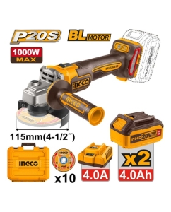 Купить Аккумуляторная УШМ INGCO б/щ 115 мм (4) INDUSTRIAL CAGLI271532  в E-mobi