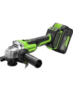 Купить Угловая шлифовальная машина аккумулятор GreenWorks AG590, 24V, б/щет, 125 мм, 8500 об/мин,1х8Ач,ЗУ,  Anti-Kickback, коробка 3201007VUH в E-mobi