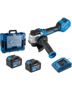 Купить Аккуммуляторная углошлифмашина BULL CSG 1812-1 SR Xcase XLTpro 2x6 Ач БЕСЩЕТ, 125 мм, рег. об., 10 000 об/мин 1333998 ЦЗ-1193769920 в E-mobi