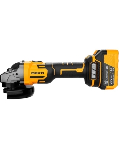 Купить Углошлифовальная машина бесщеточная DEKO DKAG-125, 20В, 1_4.0Ач 083-1063  в E-mobi