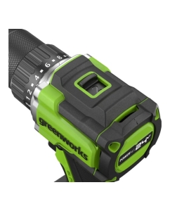 Купить Дрель-шуруповерт аккумулятоный Greenworks DD560, 24V, б/щет, 30/60 Нм,13мм, Anti-kickback,1х2Ач,ЗУ,кор () 3708407VUA  в E-mobi