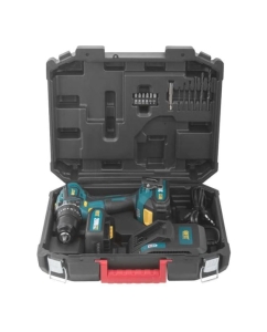 Купить Дрель-шуруповерт FIT аккумуляторная, 20В, 0-400/1600об/мин, 55Нм, 2 (Li-Ion) 2,0Ач, 1 ч., бесщеточный, рез. накл., кейс 79903  в E-mobi