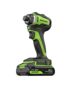 Купить Винтоверт ударный аккумуляторный GreenWorks ID3170, 24V, б/щет, 0-3200об/мин, 4000 уд/мин, HEX 1/4, 170Нм, 1х2Ач, ЗУ, кор 3804907VUA  в E-mobi