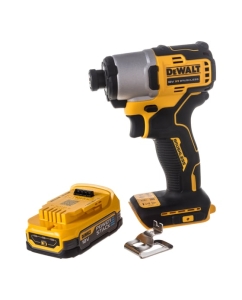 Купить Бесщеточный импульсный шуруповерт DEWALT 18 В XR батарея POWERSTACK, чемодан TSTAK DCF840E1T-XJ в E-mobi