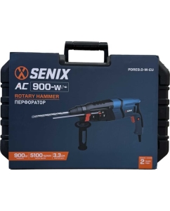 Купить Сетевой перфоратор SENIX SDS-plus, 900 Вт, 3.3 Дж, кейс PDRE9.0-M-EU в E-mobi