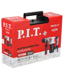 Купить Перфоратор электрический P.I.T. SDS-Plus (верт, 1010Вт, 4,0Дж, 3реж, Ø26мм, 865об/мин, 4250уд.), PBH26-C7  в E-mobi