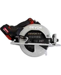 Купить Аккумуляторная ручная дисковая пила без аккумулятора и ЗУ DEVON 5850-LI-20 в E-mobi