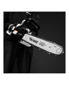 Купить Пила цепная аккумуляторная KRANZ KR-4040 бесщеточная, шина 40см, 2xАКБ (2x20В) 4Ач KR-16-1011  в E-mobi