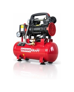 Купить Компрессор ENERGOKRAFT 10 л/ресивер 1500 Вт 240 л/мин AIRMAX 10/240 Kit-4 8 атм безмасляный 00-00003043  в E-mobi