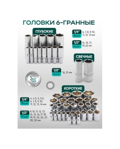 Купить Набор инструментов Rockforce 131 предмет RF LIGHT-41312-5 DS(64120)  в E-mobi