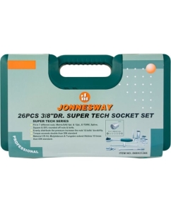 Купить Набор торцевых головок Super Tech 3/8"DR Jonnesway S68H3126S  в E-mobi