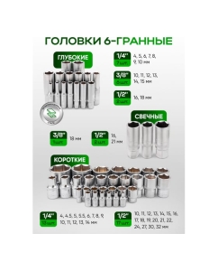 Купить Набор инструментов Rockforce 222 предмета 1/4, 3/8, 1/2 RF-42222-5(63437)  в E-mobi