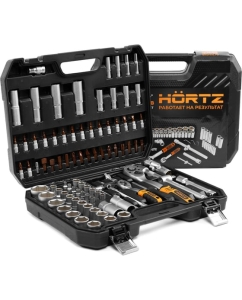 Купить Набор инструментов HORTZ 94 предмета 1/2 - 1/4, CRV, профессиональный в кейсе 120395 в E-mobi