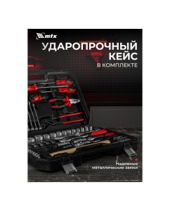 Купить Набор инструментов MTX 1/2, 1/4, пластиковый кейс, 76 предметов 13588  в E-mobi