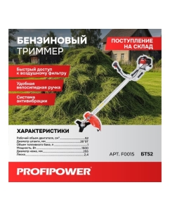 Купить Триммер бензиновый Profipower БТ52 (2 коробки - мотор + штанга) F0015  в E-mobi