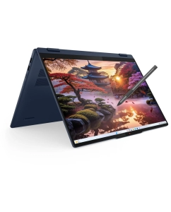 Купить Ноутбук Lenovo IdeaPad 5 2in1 16AKP10 (83KU0013US-Win11)Ryzen AI 7 350 16Gb SSD 1Tb AMD Radeon 860M Graphics 16 WUXGA IPS TS Cam 57Вт*чKBD RUENG Синий  в E-mobi