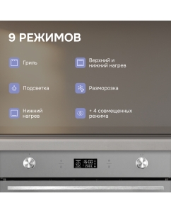 Купить Духовой электрический шкаф Zigmund &amp; Shtain E 171 G графит  в E-mobi