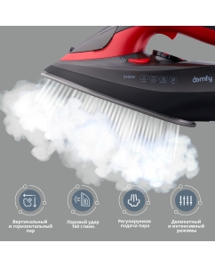 Купить Утюг Domfy DSC-EI502, черный  в E-mobi