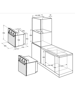 Купить Встраиваемый электрический духовой шкаф Weissgauff EOM 180 W White  в E-mobi