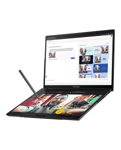 Купить Ноутбук Asus ZenBook Duo UX8406CA-QL460X (90NB14X1-M00UA0-Win11P) Core Ultra 7 255H 16Gb SSD512Gb Intel Arc 140T 14" OLED Touch WUXGA dk.grey WiFi  в E-mobi