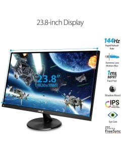 Купить 23,8" Монитор Asus VP249QGR черный 144Hz 1920x1080 IPS  в E-mobi