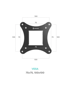 Купить Кронштейн для телевизора 10"-32" ONKRON SN31 наклонный, чёрный  в E-mobi