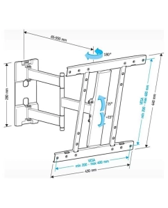 Купить Кронштейн для телевизора Holder LCD-SU4601 Black  в E-mobi