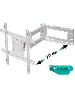 Купить Кронштейн для телевизора 40"-75" ONKRON M7L наклонно-поворотный, белый  в E-mobi