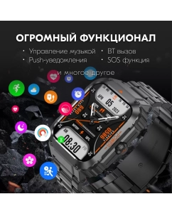 Купить Смарт-часы ZDK ET550 черные  в E-mobi