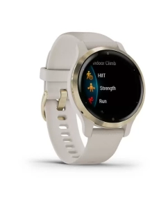 Купить Garmin Venu 2S песочного цвета с золотистым безелем в E-mobi