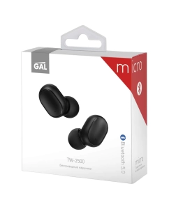 Купить Наушники Gal TWS TW-2500 Black  в E-mobi