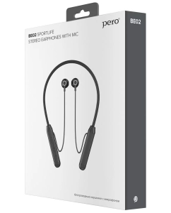 Купить Беспроводные наушники Pero Be02 Sportlife Black  в E-mobi