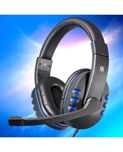 Купить Игровые наушники с микрофоном Defender Warhead G-160 синий  в E-mobi