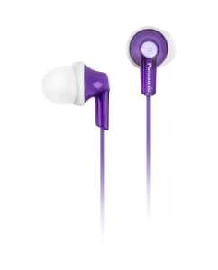 Купить Наушники Panasonic RP-HJE118GU, 3.5 мм, вкладыши, белый/фиолетовый rp-hje118guv в E-mobi
