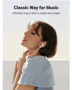Купить Наушники проводные UGREEN EP101 (60692) Wired Earphones with 3.5mm Plug. Цвет: белый  в E-mobi