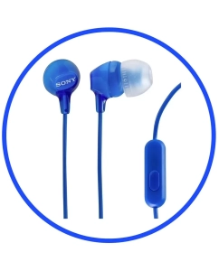 Купить Проводные наушники Sony MDR-EX15APLI синий в E-mobi