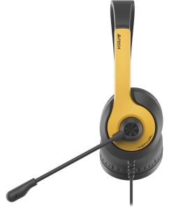Купить Игровые наушники A4Tech Fstyler FH100U желтый, черный  в E-mobi
