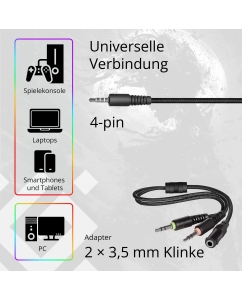 Купить Игровые наушники с микрофоном Defender Shadow черный, софттач, провод 2м  в E-mobi