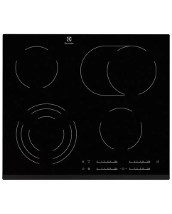 Купить Встраиваемая варочная панель электрическая Electrolux EHF6547FXK черный в E-mobi