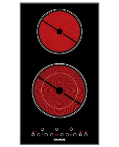 Купить Встраиваемая варочная панель электрическая HYUNDAI HHE 3285 BG черный в E-mobi