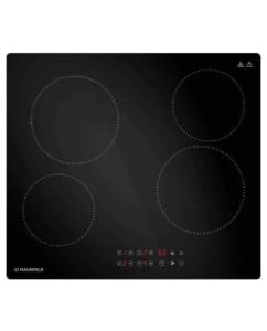 Купить Встраиваемая варочная панель электрическая MAUNFELD CVCE594STBK черный в E-mobi
