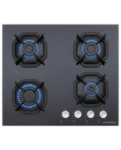 Купить Встраиваемая варочная панель газовая MAUNFELD EGHG.64.2CB/G черный в E-mobi