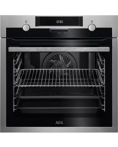 Купить Встраиваемый электрический духовой шкаф AEG BEE431310M серебристый в E-mobi