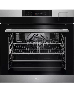 Купить Встраиваемый электрический духовой шкаф AEG BSK798380M серебристый, черный в E-mobi